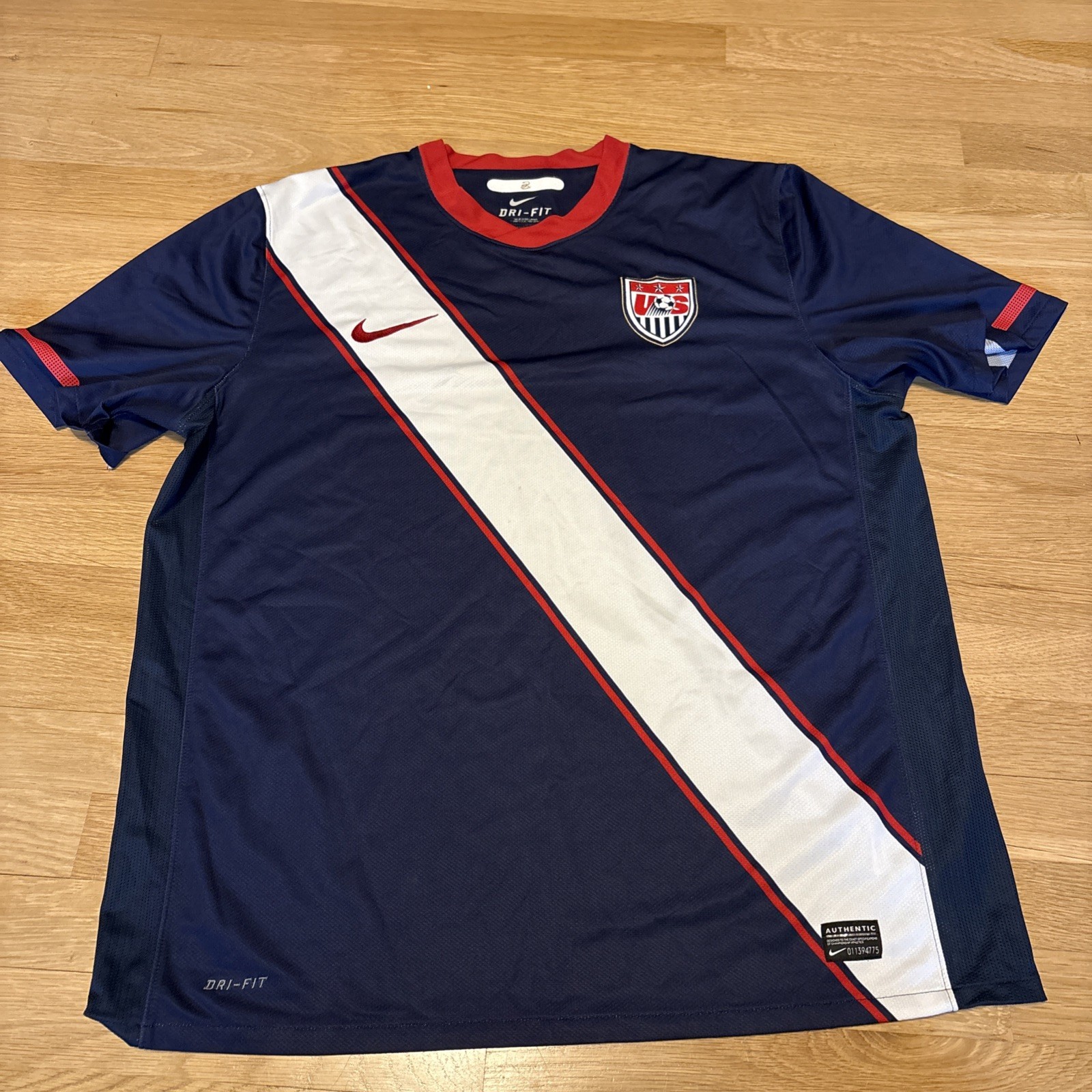 Nike USMNT US Soccer Jersey Football Shirt 2011 World Cup USA Men’s XL USA