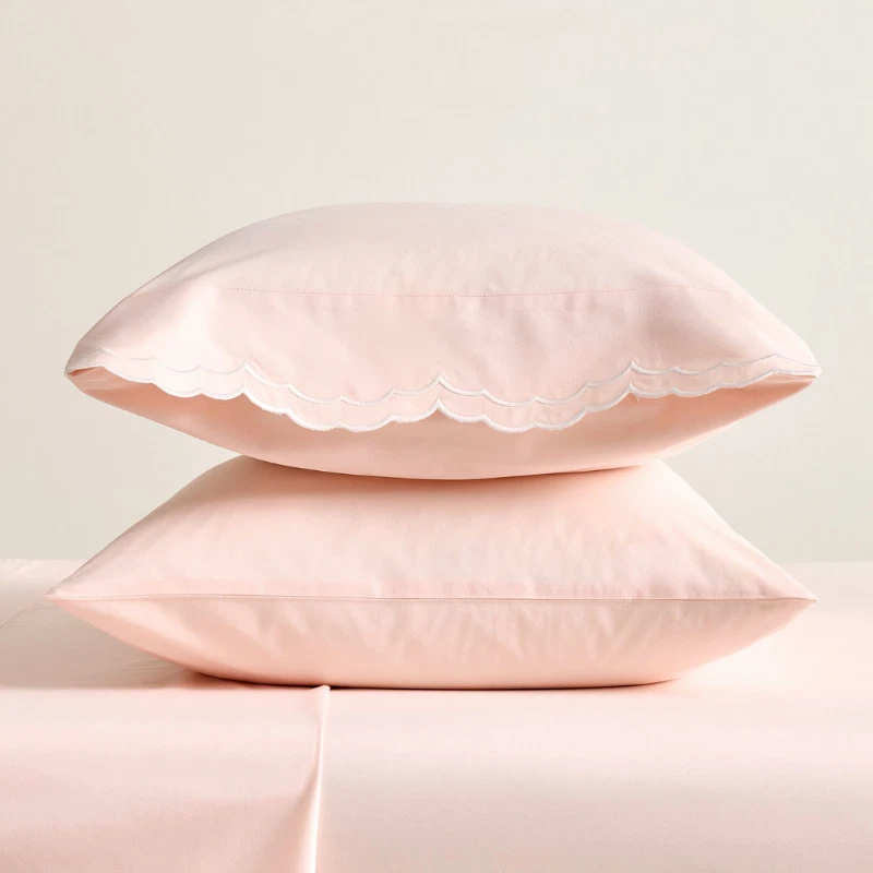 Pottery Barn Cynthia Rowley Scalloped Embroidered Pillowcases - Thumbnail 3
