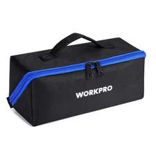 WORKPRO Tool Bag, 10 Wide Mouth Utility Tool Bag with Zipper, Heavy Duty Tool...