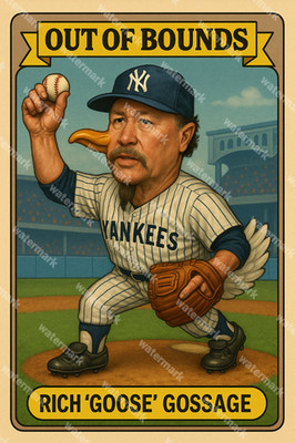 GX252 Goose Gossage NY Yankees -Out of Bounds 4x6 12x18 16x24 Photo