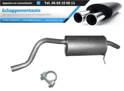 Silencieux échappement 200105062R compatible Dacia Lodgy 1.2 TCe