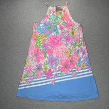 Lilly Pulitzer Margot Halter Swing Dress Size Large Paradise Found Floral Resort