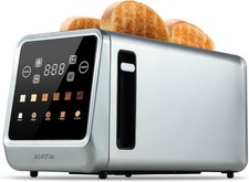 Long Slot Toaster 4 Slice, Touch Screen LED Display, 1.5  Extra Wide Slots fo...