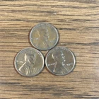 3-LINCOLN WHEAT PENNY CENT 1944-P 1944-D 1944-S Lot