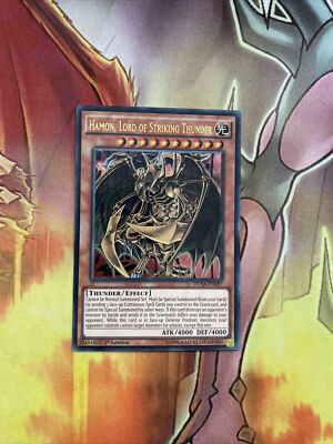 DUSA EN097 Hamon, Herr des schlagenden Donners Yugioh 1. Auflage Karte