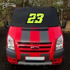 Motocross Motor Bike Sport Screen Cover  MK6 MK7 Ford Transit Van CUSTOM Sticker