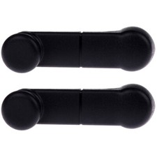 Pair Black Door Window Crank Handles For 87-96 Ford F150 F250 Inner Left Right