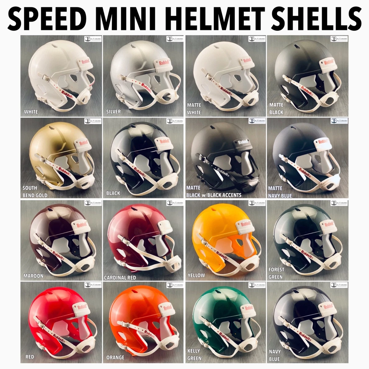 Blank Riddell Speed Mini Helmet Shells Helmetnation, 57 OFF