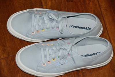 superga rainbow eyelet