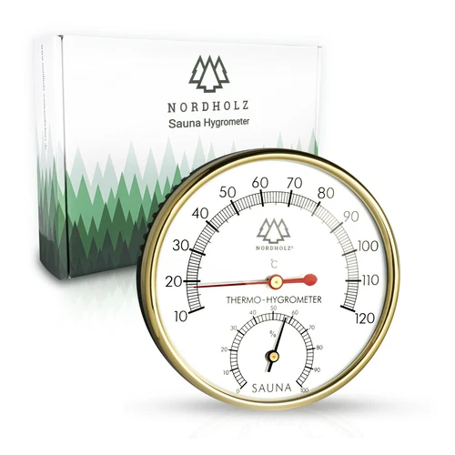 Sauna Thermometer Hygrometer 2 in1 Temperaturanzeige Hochwertiges Sauna Zubehör