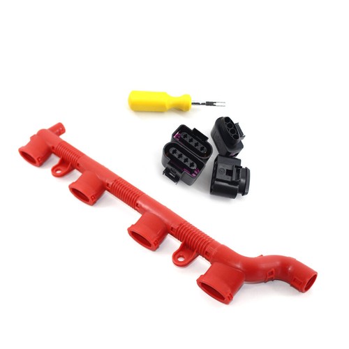 Set 4* Ignition Coil Connector Repair Kit+Harness Wiring For VW Bora
