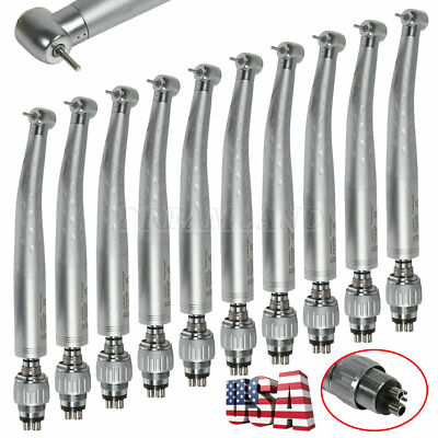 10x Kavo Style Dental High Speed Turbine Handpiece Standard  Head 4 Hole Coupler