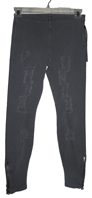 JOE'S JEANS LEGGINGS  MONUMENT GRAY FACTORY DISTRESSED/DESTROYED SZ XS NWT,