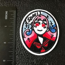 Anime Girl 2.75 Inches Iron On Embroidered Patches