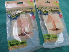 WOODSHOP BIRD FEEDER SET OF 2 COMBO NEW FACTORY SEALED 1