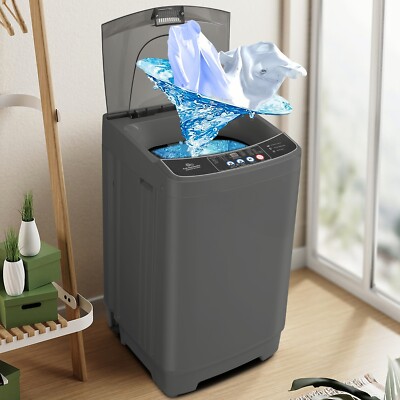 Washing Machine Portable Laundry Washer Energy Saving 15.6LB Top-Loading Washer