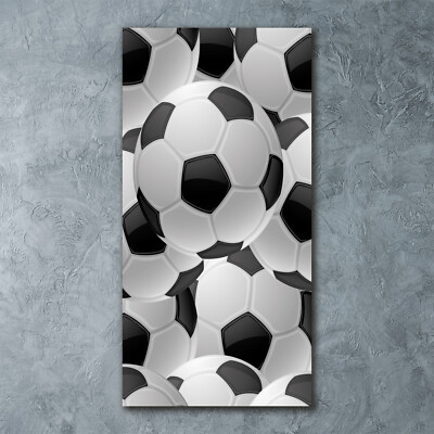 Wandbild Druck auf Plexiglas  Acryl Hochformat 60x120 Fußball