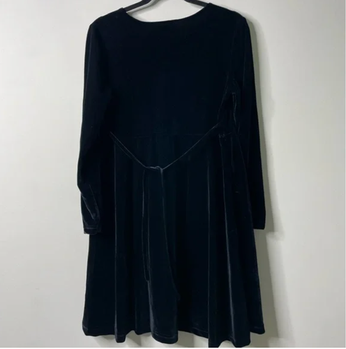 Motherhood Black Velvet LS Dress Medium - Picture 5 of 5