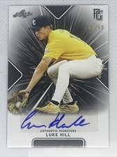 2021 LEAF PERFECT GAME AUTO LUKE HILL BLACK PAPER  36/50