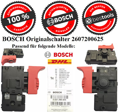 BOSCH Originalschalter 2607200625 GSB13RE GSB1600 GSB16RE GSB1600 PSB450RE 