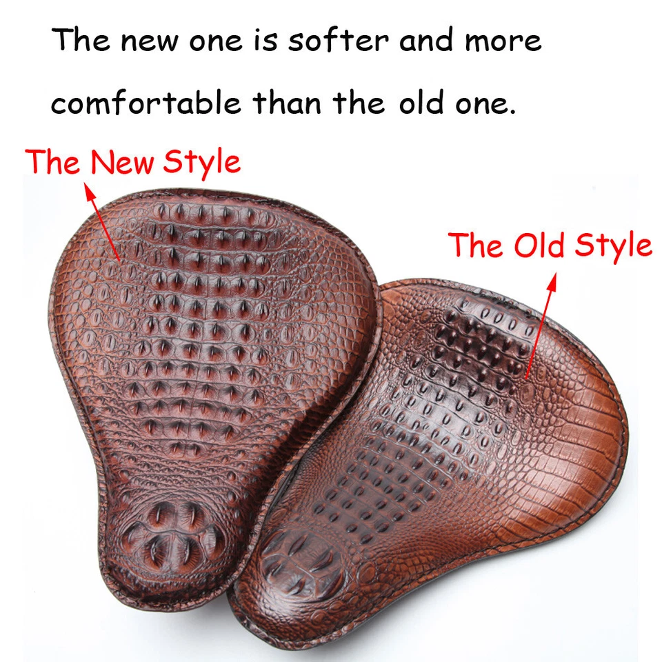 For Harley Heritage Softail Classic Motorcycle Alligator Large Solo Seat Spring - Image 3 of 4