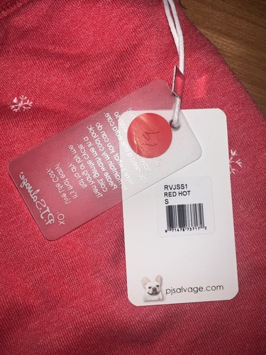 NEW PJ Salvage Lounge Shorts Womens SMALL Elastic Waist Red Snowflake - Picture 7 of 11