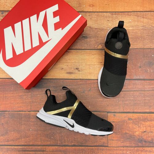 doubt Since carry out Nike Presto Extreme (GS) Black/Gold Running Shoes 870022-006 | eBay