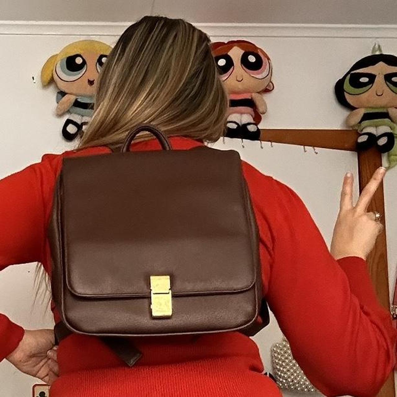 genuine leather backpack
