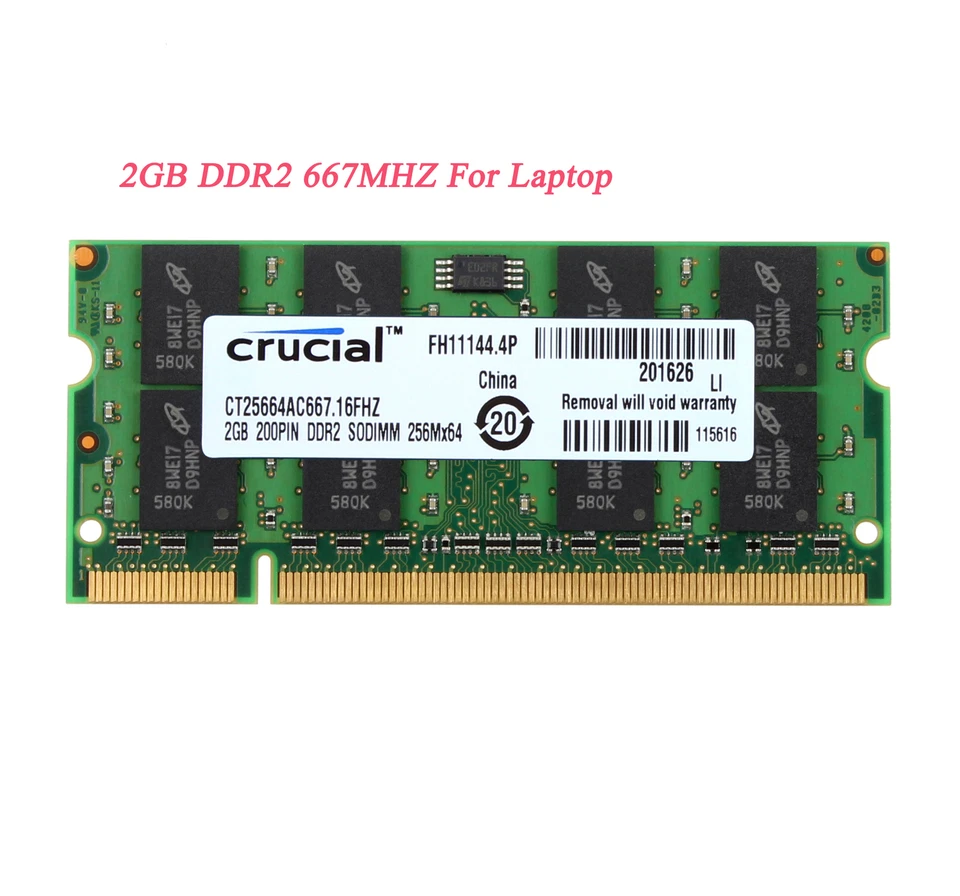 Crucial 8GB 4GB 2GB PC5300 PC10600 DDR2 DDR3 Desktop Laptop Memory RAM DIMM Lot - Image 3 of 4