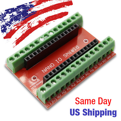 Arduino Nano Terminal IO Expansion Board Kit - Easy Component Connections - USA!