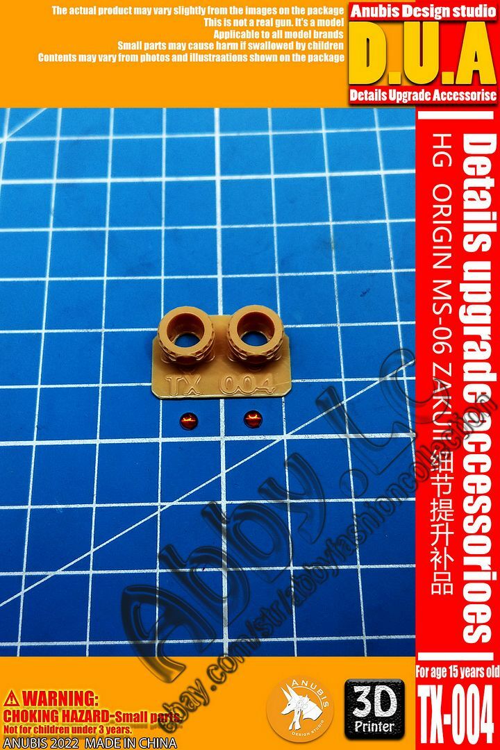 2X Mono eye for HG 1/144 Zaku II The Origin Char Red Comet C