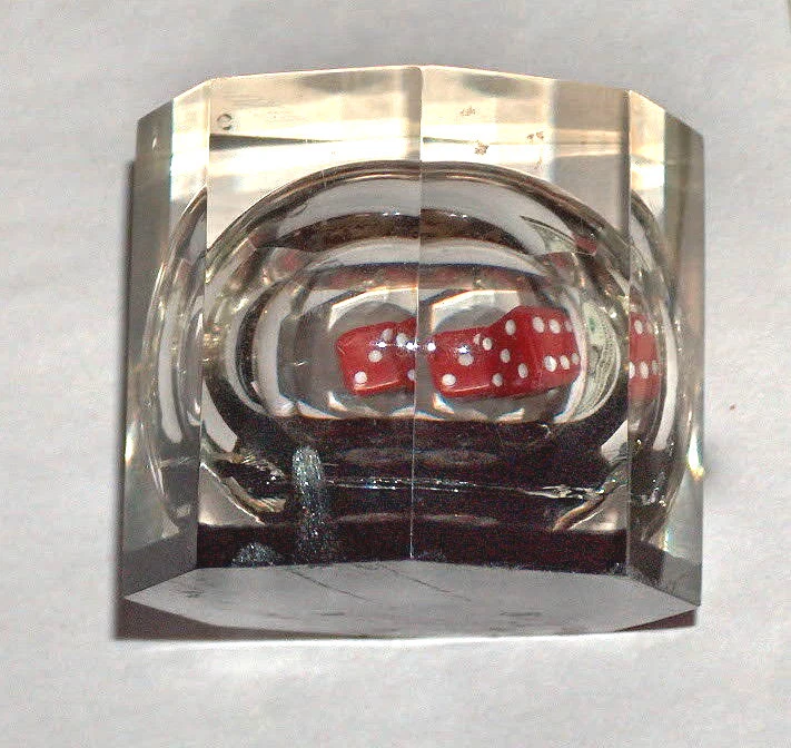 Reno Biggest Petit Ville IN The World Bureau Résine Roll Dés Bulle Presse-Papier - Photo 2/3