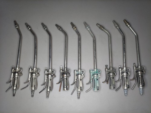 Lot Of 7 Cleveland Hansen Streamway No. 40 Pneumatic Solvent Guns Made In USA