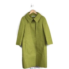 Jil Sander Coat 34 Jacket Lime Green Quilted Long Women’s Vintage Style Overcoat