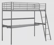 Ikea SVARTA Loft Bed w/Desk. Top cond. Dismantled ready 2 go. Can deliver in BCP
