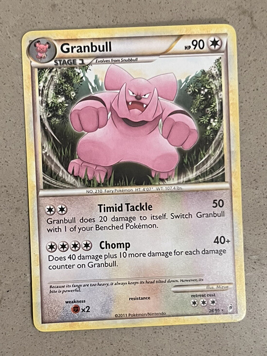 Granbull 26/95 Rare Call of Legends Pokemon Card