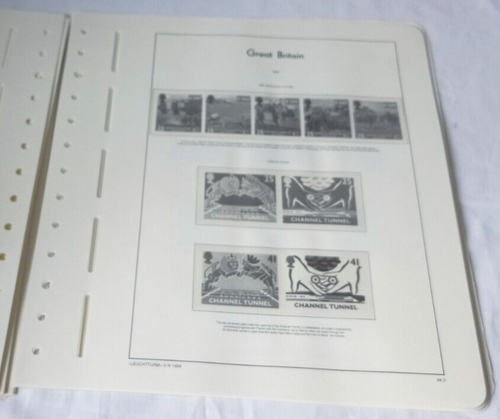 GREAT BRITAIN LIGHTHOUSE GREAT BRITAIN 1989-95 ILLUSTRATED STAMP ALBUM PAGES - Picture 4 of 5