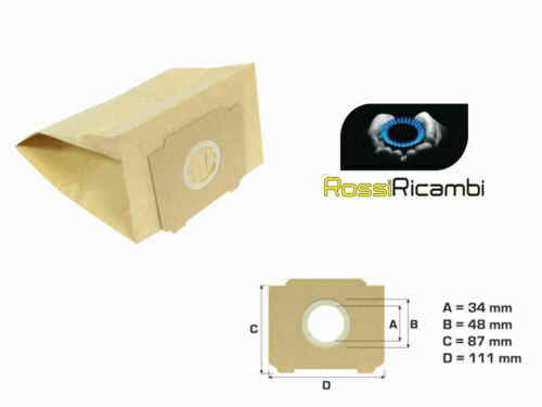 Sacchetti Per Aspirabriciole Menalux 900196136 - Compatibili Con AEG Vampyrino, Electrolux, Progress - Foto 3