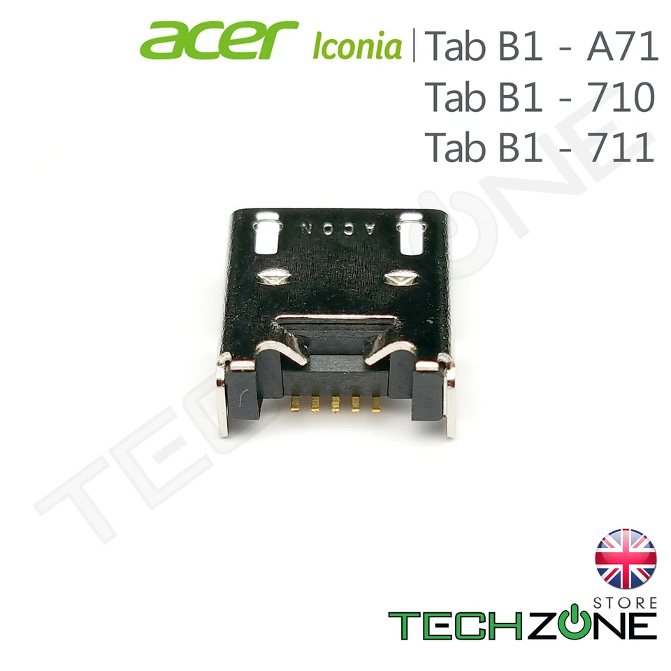 Conector de puerto de carga micro USB original Acer Iconia B1 - A71 710 711 720 721 Foto 4 de 4