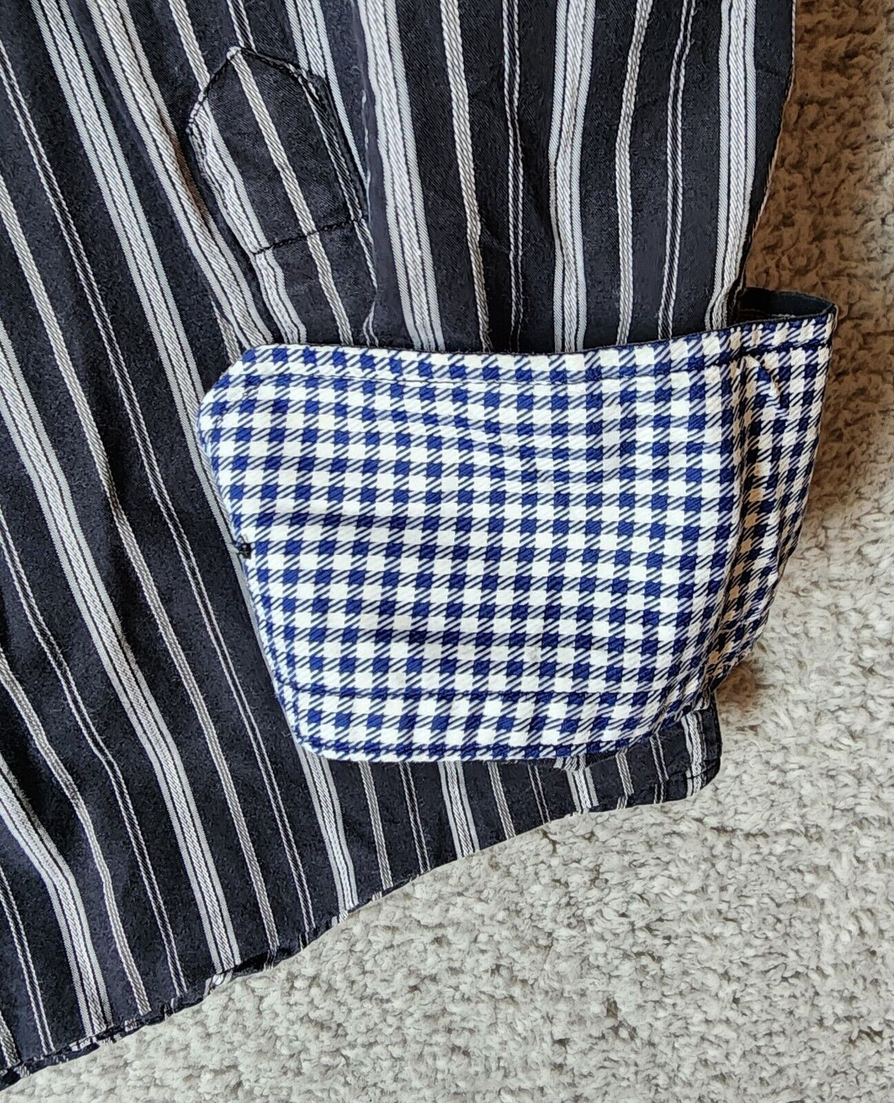 x2 Express Arnold Stuart Striped Button Up Long S… - image 18