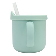 Silicone Sippy Cups Double Handles Lightweight Toddler Training Cup With Tight