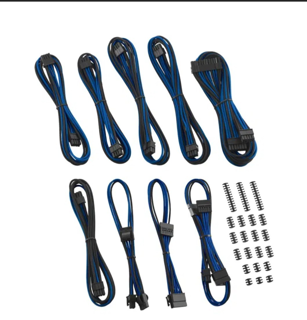 CableMod RT Series Classic Modflex Cable Kit for Asus/Seasonic Black & Blue