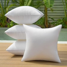 20 x 20 Outdoor Pillow Inserts Pack of 4 Patio Furniture Pillows Cushion Wate...