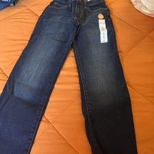 Jumping Beans Blue Jeans Boys Size 6 Straight Denim Adjustable Waist Stretch NWT