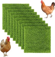 2025 Upgraded 9 PCS Washable Nesting Pads for Chicken Coop Green