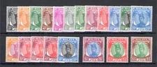 1949-55 Malaysian States - Trengganu - Stanley Gibbons No. 67-87 - Set of 21 Val