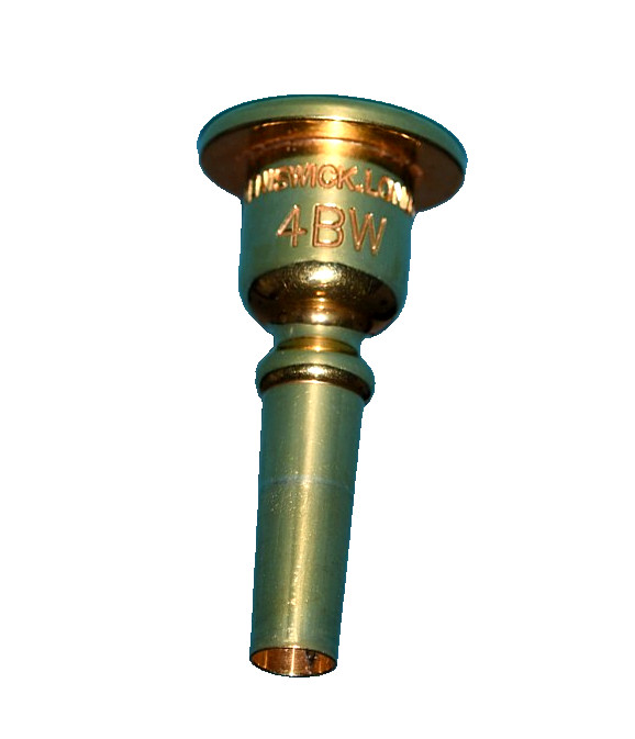 Denis Wick 4BW  gold Body Heritage Cornet Mouthpiece