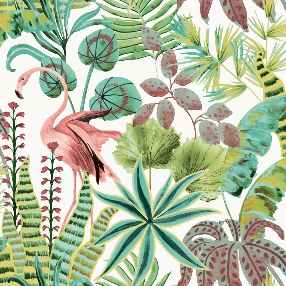 Tempaper Flamingo Daydream Cactus Rose Peel and Stick Wallpaper 2890₽