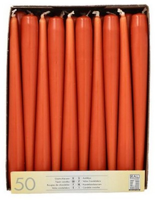STARPAK Leuchterkerzen 22 mm rost 50er Pack
