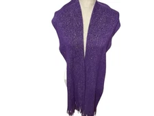 Cejon  Woman’s Purple Shimmery Shawl Light Weight